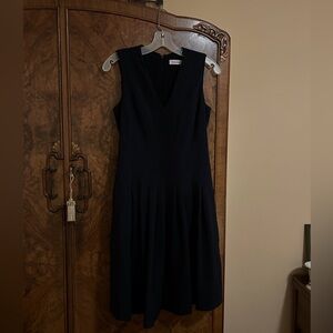 Fit and Flare Calvin Klein sleeveless jumper dress size 2 uniform style demure